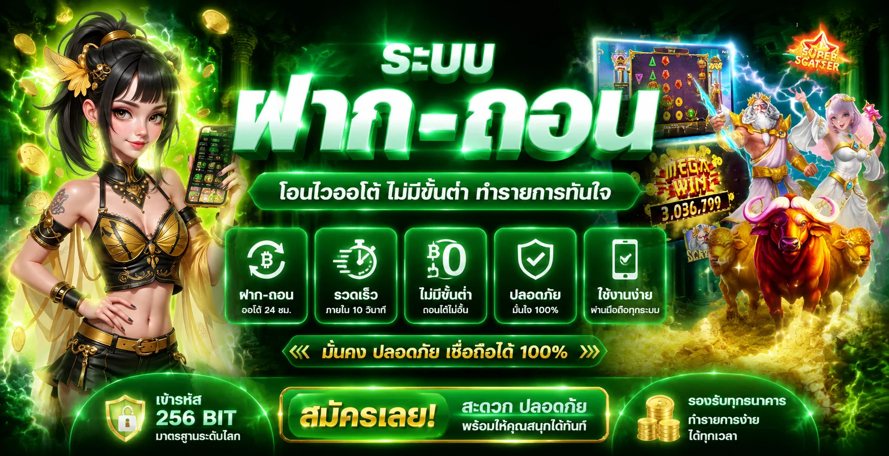 หน้าจอเกมสล็อต Maxspin ค่าย Pragmatic Play พร้อมเมนูเข้าสู่ระบบ